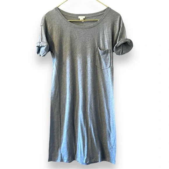 Crew Factory Dresses J Crew Grey T Shirt Dress Short Sleeve